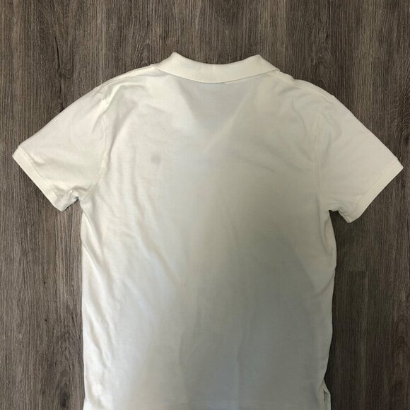 Ralph Lauren Polo Jeans Co. Polo Shirt White 100% Cotton Collared Shirt 3 Button - Picture 7 of 9